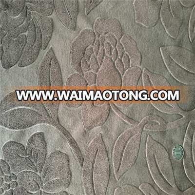 Hotsale embossed velvet upholstery fabric